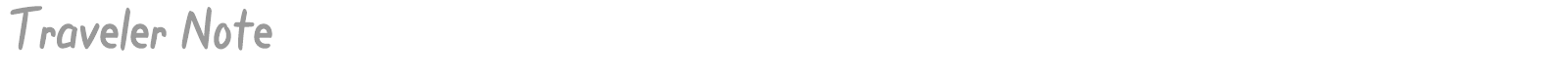 Traveler Note font preview